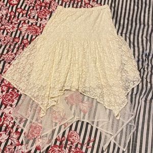 Layered lace skirt